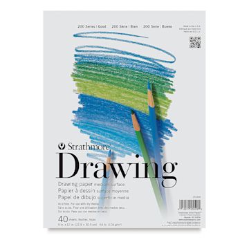 Open in modal - Strathmore 200 Series Drawing Paper Pad - 9" x 12", 40 Sheets