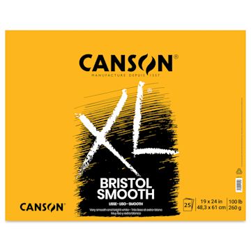 Open in modal - Canson XL Bristol - Pad, 19" x 24", Smooth, 25 Sheets, Tapebound