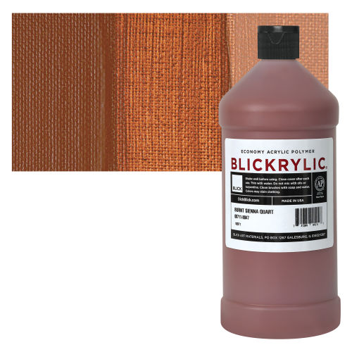 Blickrylic Student Acrylics - Burnt Sienna, Quart