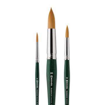 Open in modal - Escoda Signature Brush Set 1 - Nicholas Simmons, brushes out of packaging