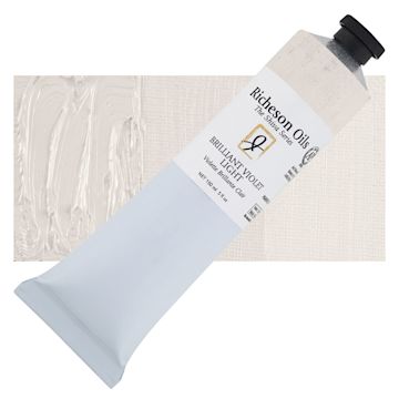 Open in modal - Shiva Signature Artist Oil Color - Brilliant Violet Light, 150 ml Tube and swatch