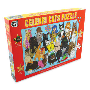 Ginger Fox Celebri Cats 1,000 Piece Puzzle, box