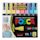 Uni Posca Paint Marker - Soft Colors, Set of 8, Fine, Bullet Tip, 0.9 mm-1.3 mm