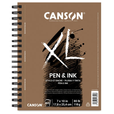 Canson XL Pen and Ink Pads - Front cover of spiral bound pad