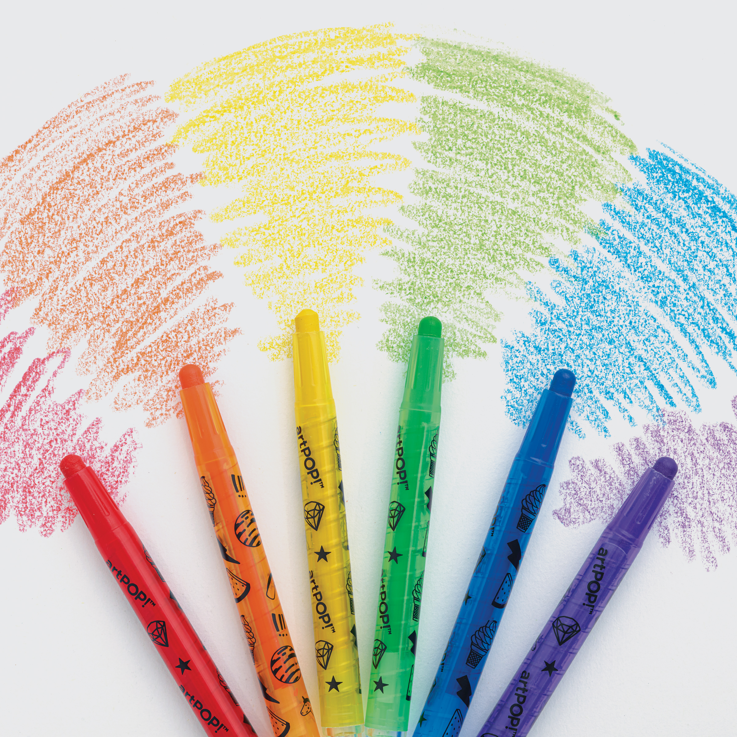 artPOP! Twist-Up Crayon Set - Set of 36 | BLICK Art Materials