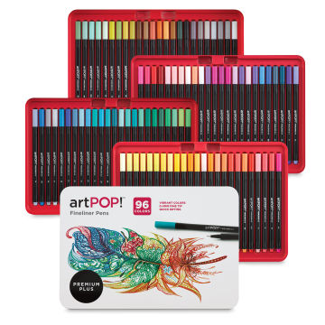 artPOP! Fineliner Pens - Set of 96 | BLICK Art Materials