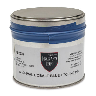 Hanco Oil Based Etching Ink - 1 lb, Cobalt Blue