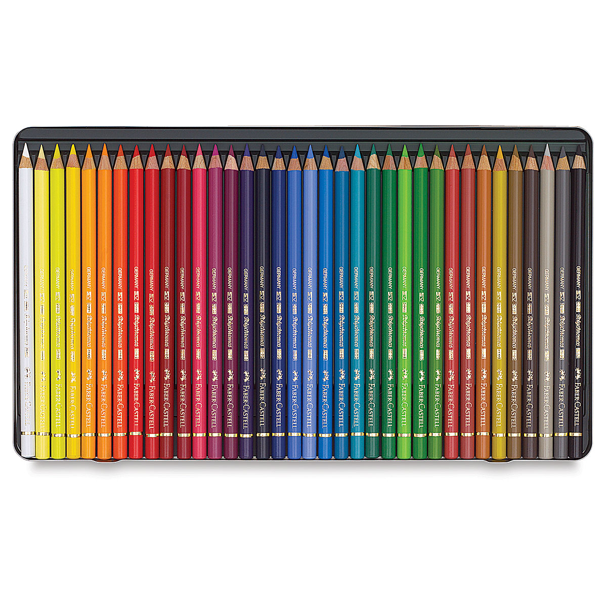 Faber-Castell Polychromos Pencil Set - Assorted Colors, Tin Box, Set of 36