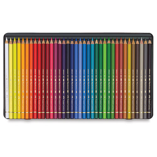 36 Faber-Castell Polychromos Colored Pencils: Unboxing and Color Order 