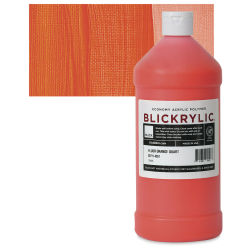 Blickrylic Student Acrylics - Fluorescent Orange, Quart