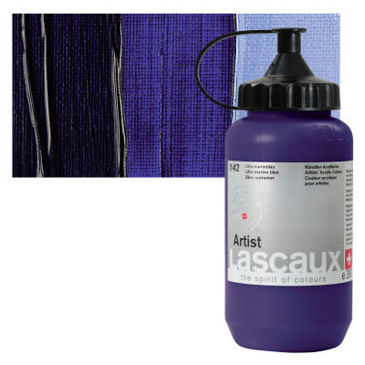 Lascaux Artist Acrylics - Ultramarine Blue, 390 ml Tube
