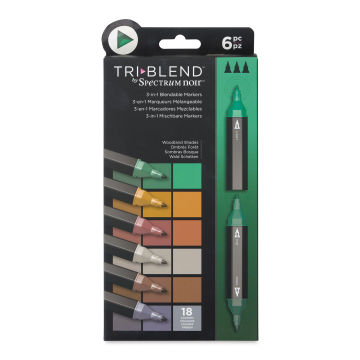Spectrum Noir TriBlend Markers - Set of 6, Woodland (front of package)