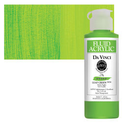 Da Vinci Fluid Acrylics - Leaf Green, 4 oz bottle
