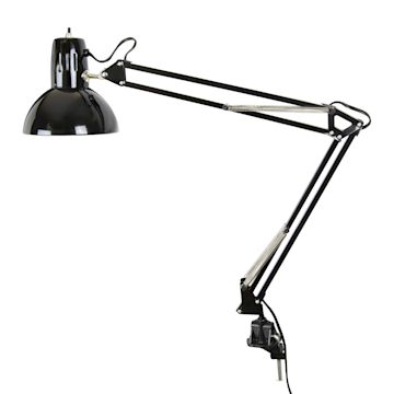 Studio Designs Swing Arm Lamp - Black, Bulb included | BLICK Art Materials