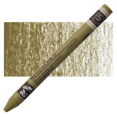 Caran d'Ache Neocolor II Aquarelle Artists' Pastel - Olive Brown ...