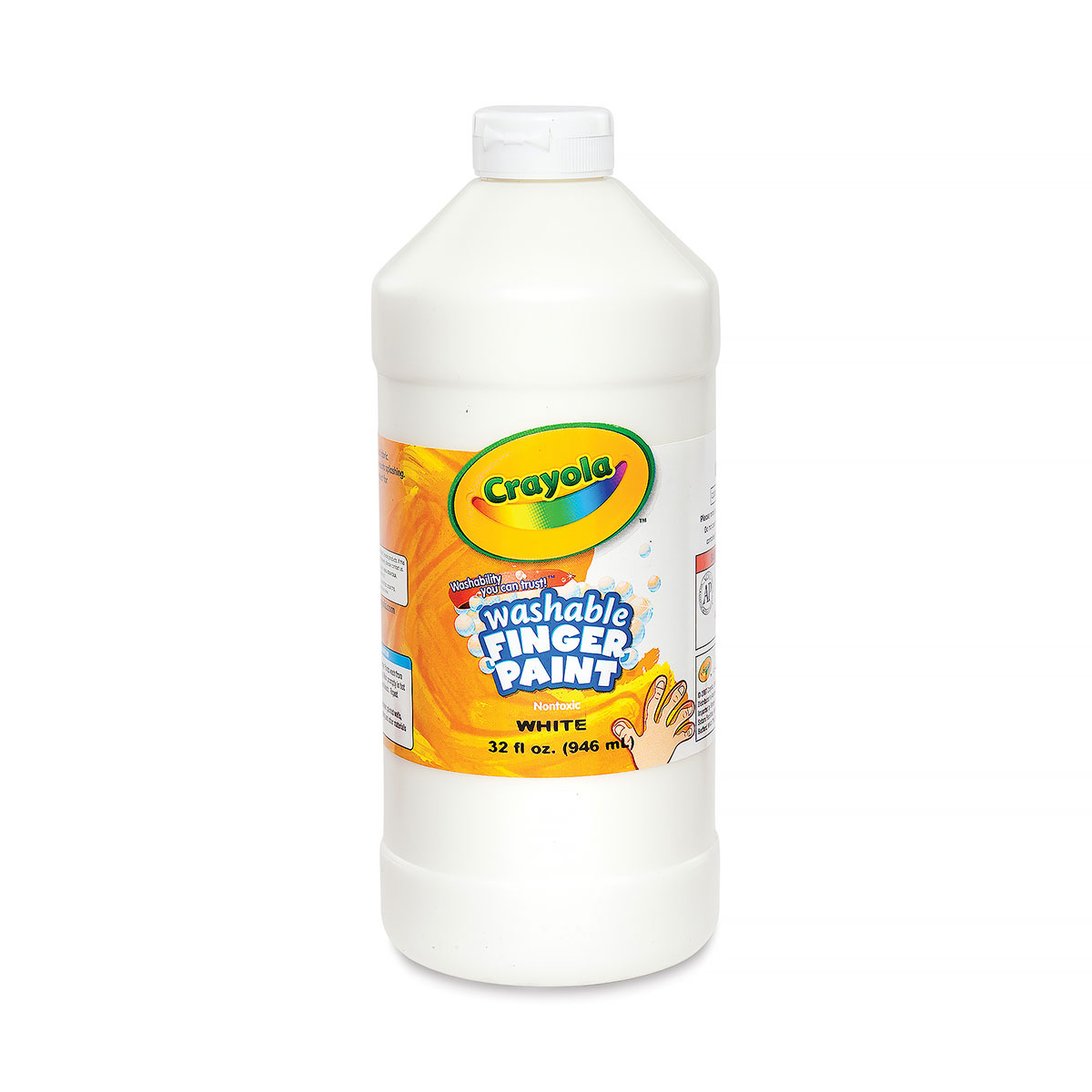 Washable Finger Paint, 16 Oz., White