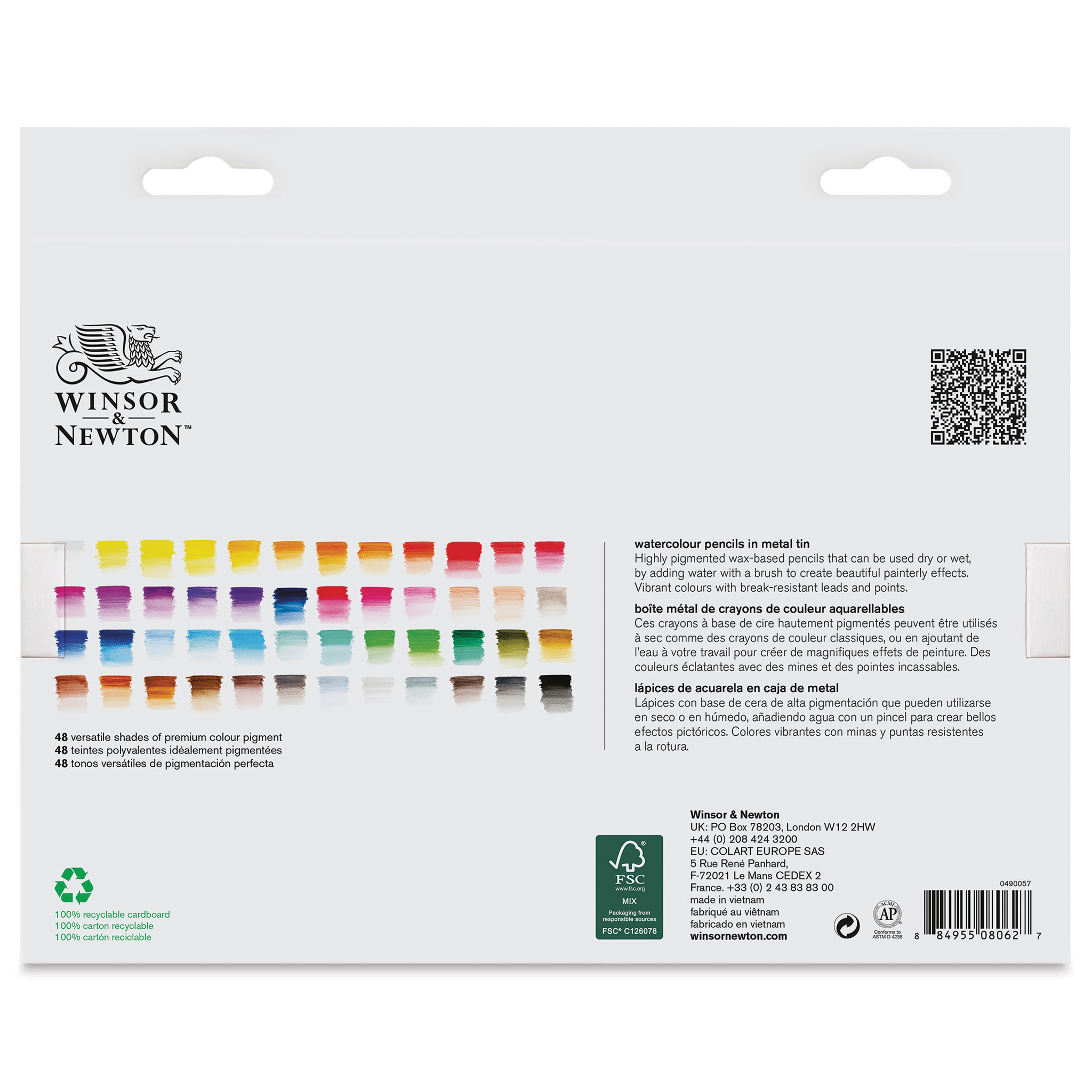 Winsor & Newton Studio Collection Watercolor Pencils - Set of 50