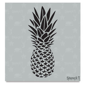Stencil1 Stencil - Pineapple, 5-3/4'' x 6''