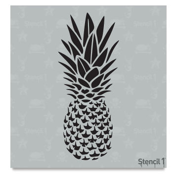 Stencil1 Stencil - Top view of Pineapple Stencil