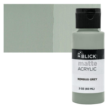 Blick Matte Acrylic - Nimbus Gray, 2 oz bottle