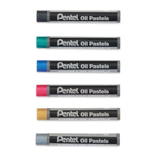 Pentel Oil Pastels Metallic Set of 6