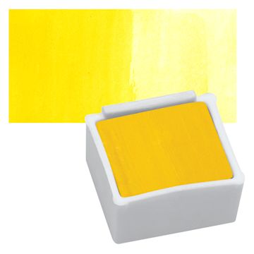Open in modal - Derwent Inktense Paint Pan - Sun Yellow pan and swatch