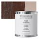 Williamsburg Handmade Oil Paint - French Burnt Ochre, 8 oz can and swatch