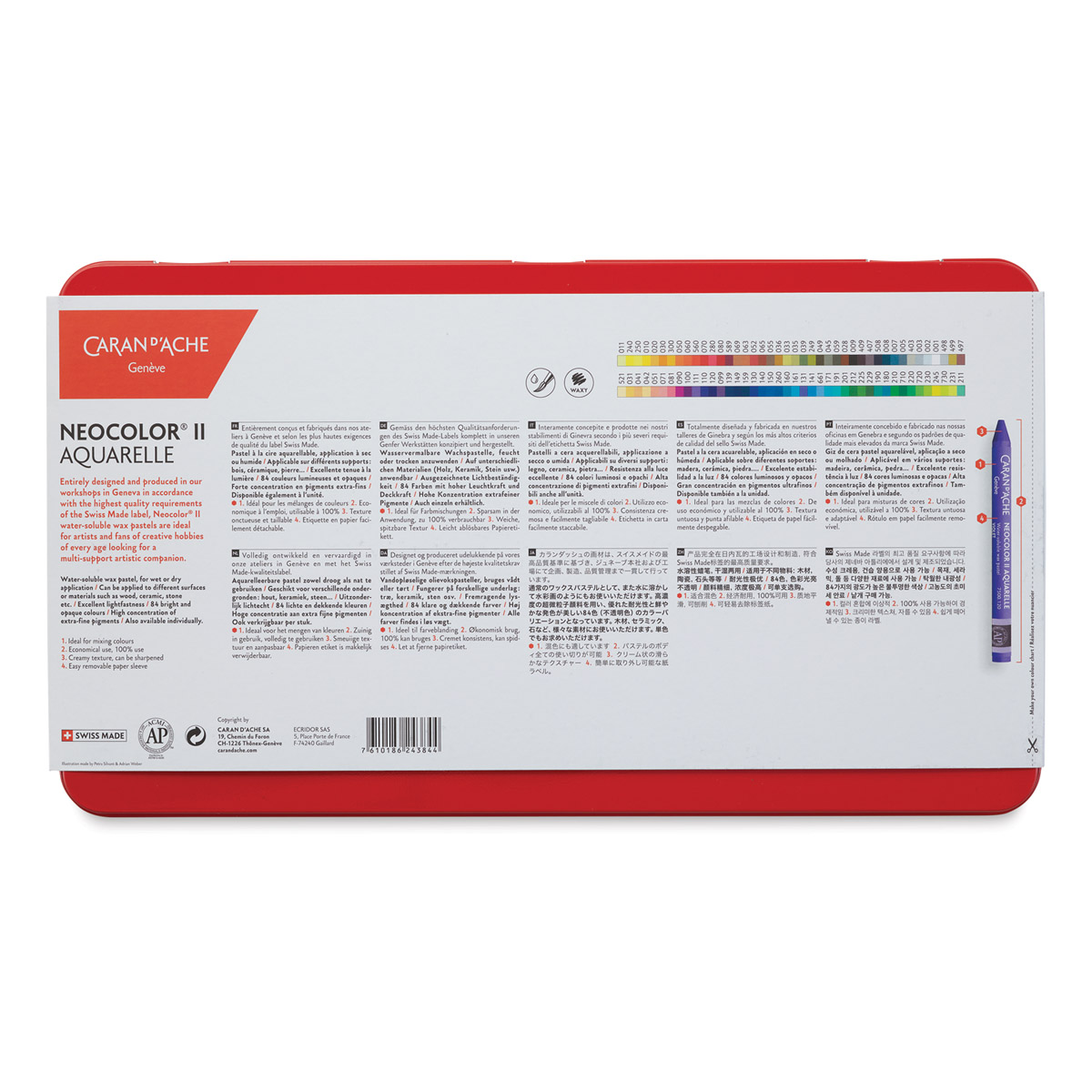 Caran d'Ache Neocolor II Aquarelle Artists' Pastel Set