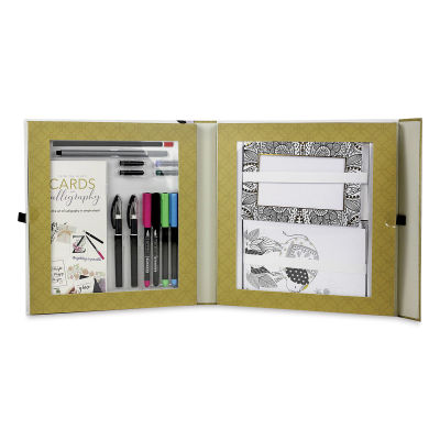SpiceBox Sketch Plus Deluxe From the Heart Cards and Calligraphy Kit (Kit contents)