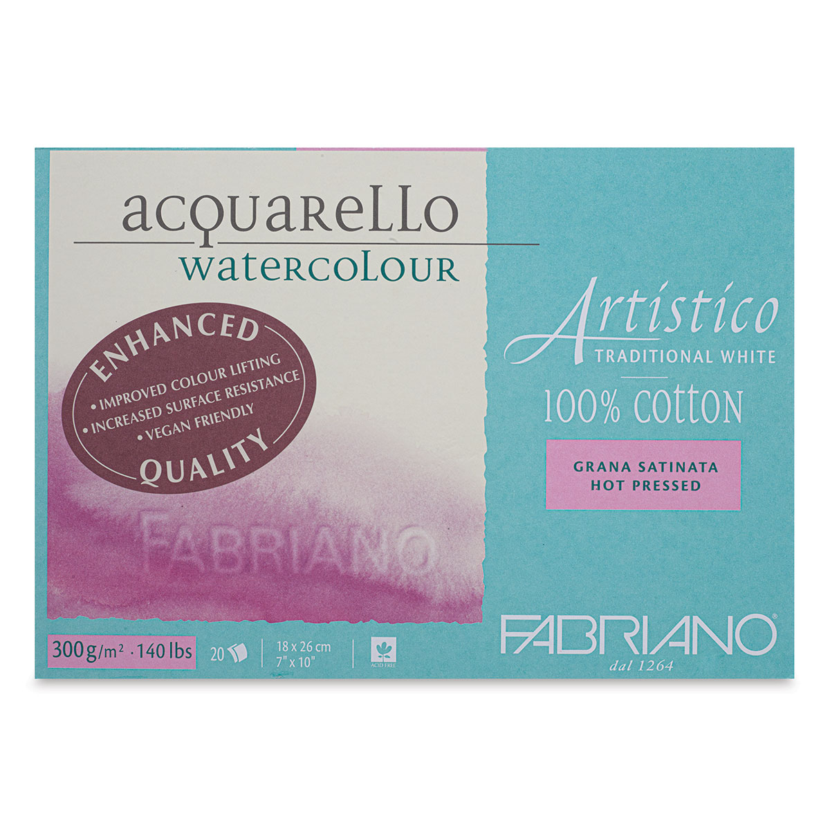 Fabriano Artistico Watercolor Rough Block - Extra White