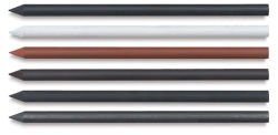 Cretacolor Leads Set of 6 assorted color Graphite Leads shown horizontally