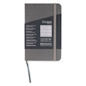 Fabriano EcoQua Plus Stitch-Bound Notebook - Grey, 3-1/2
