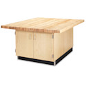 Diversified Spaces 4-Station Workbench - Without Vises
