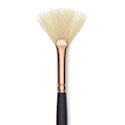 Blick Masterstroke White Bristle Brush - Fan, Long Handle, Size 2