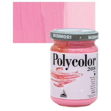 Open in modal - Maimeri Polycolor Vinyl Paint - Rose Pale, 140 ml Jar and swatch
