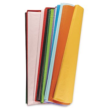 Open in modal - Blick Colored Tissue Assortment - 20" x 30", Assortment of 20 Colors, 480 Sheets