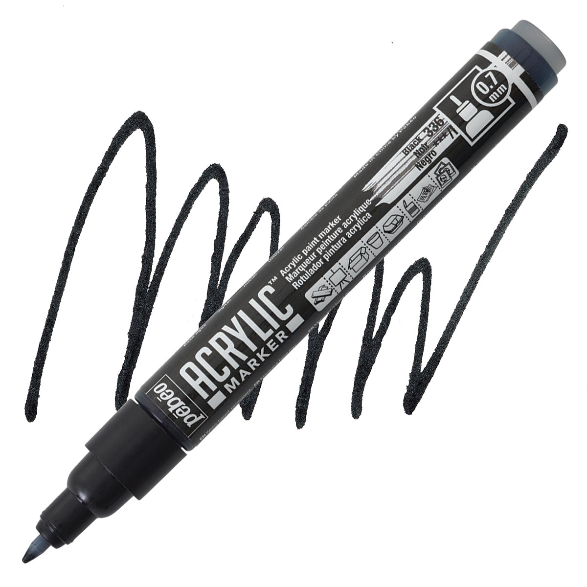 Pebeo Acrylic Paint Marker 1.2mm Black