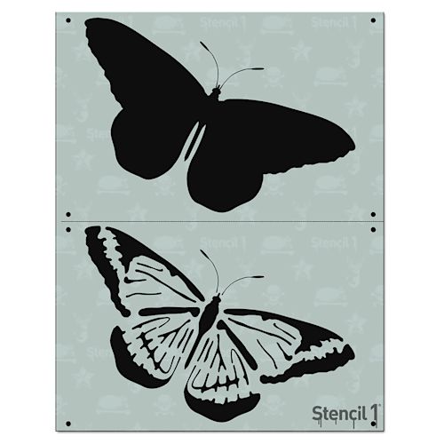 Stencil1 Multi-Layer Stencil, Butterfly, 2 Layer | BLICK Art Materials