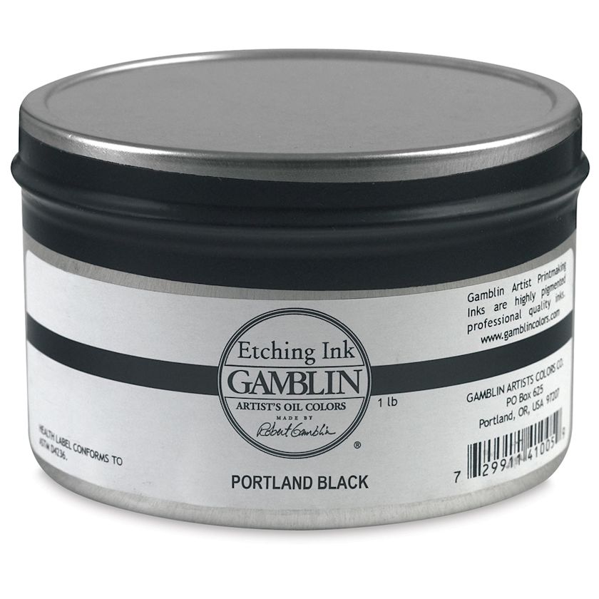 Gamblin Etching Ink Portland Black, 1 lb BLICK Art Materials