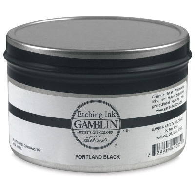 Gamblin Etching Ink - Portland Black, 1 lb