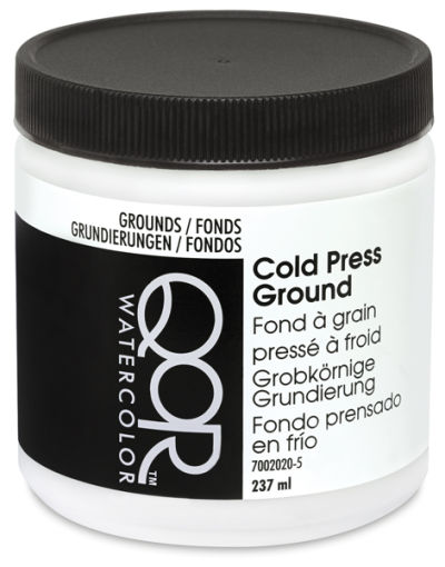 QoR Watercolor Grounds - Front of 237 ml Cold Pressed Ground Jar