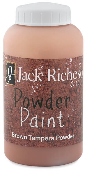 Richeson Powdered Tempera Paint - front of Brown 1 lb. jar