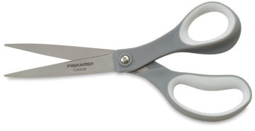 Performance Softgrip Titanium Scissors shown horizontally slightly open