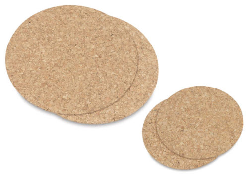 Hygloss Cork Coasters - 6 in. Round (Pack of 24)