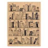 Hero Arts Bookcase Woodblock Stamp