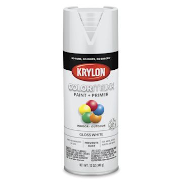 Open in modal - Krylon Colormaxx Spray Paint - White, Gloss, 12 oz