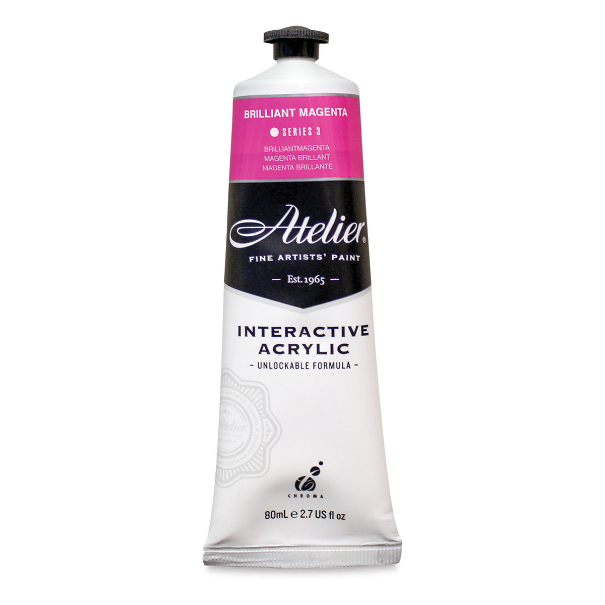 Chroma Atelier Interactive Artists Acrylic Brilliant Magenta 80 ml