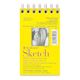 Strathmore 300 Series Wirebound Sketch Pad - 3-1/2" x 5", 50 lb, 100 Sheets
