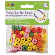 Krafty Kids Wood Alphabet Beads
