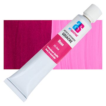Open in modal - Art Spectrum Artists' Gouache - Rose, 22.5 ml tube and swatch